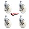 Service Caster 5 Inch Nylon Wheel Swivel 12mm Threaded Stem Caster Set with Brake SCC SCC-TS20S514-NYS-TLB-M1215-4 - alternate 2